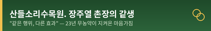 숲에서 숨쉬는 산들소리